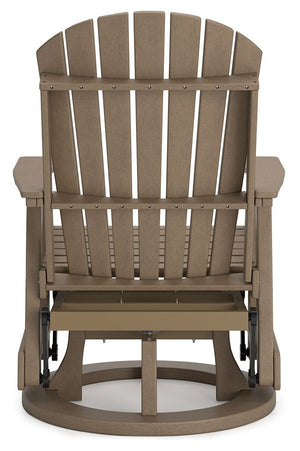 Hyland Wave - Swivel Glider Chair #darkbrown