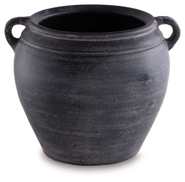Meadie - 9" Vase #black