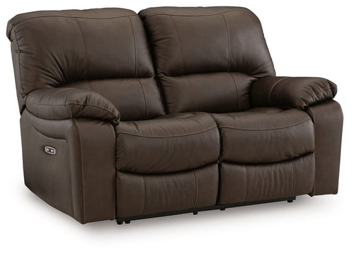 Leesworth - Reclining Loveseat #darkbrown