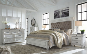Kanwyn - Upholstered Bedroom Set #5pc.bed,dresser,mirror,2nightstands #king #none