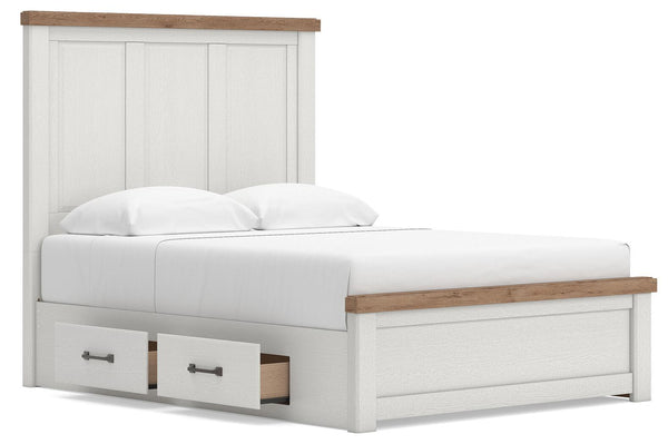 Savonport - Panel Storage Bed #queen #2underbedstorageunits