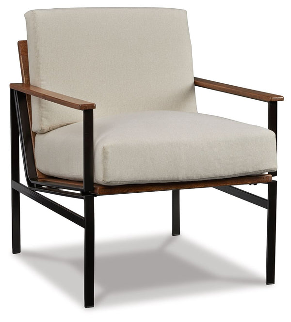Tilden - Sillón decorativo - Marfil / Marrón