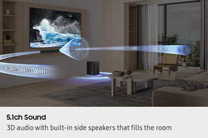 Samsung - B-series HW-B750F 5.1 Ch DTS Virtual:X Soundbar with Subwoofer - Black