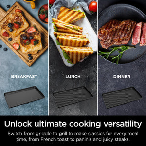 Ninja - Sizzle Pro XL 20-Inch Indoor Griddle & Grill with ProTemp IQ - Silver