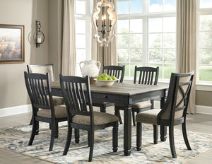 Tyler Creek - Dining Table Set #7pc.table,4sidechairs,2upholsteredsidechairs
