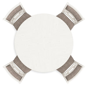 Erinberg - Juego de mesa alta de comedor (juego de 5) - Blanco antiguo