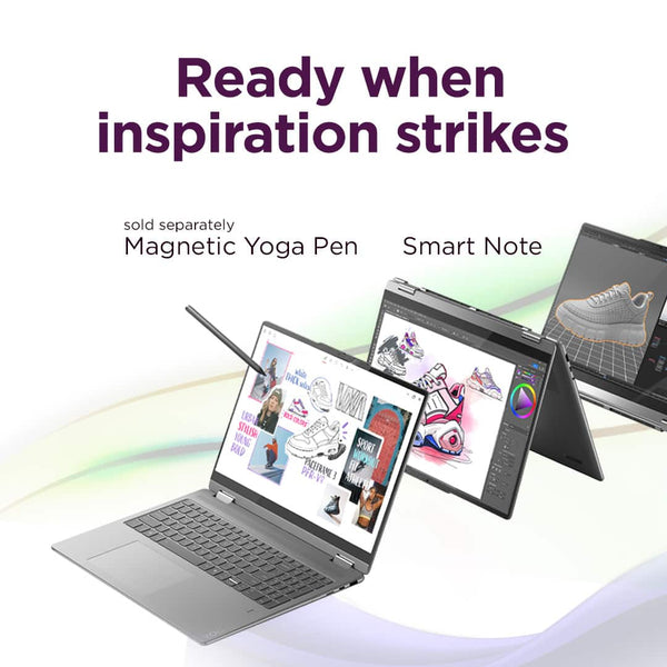 Lenovo - Yoga 7i 2-in-1 - Copilot+ PC - 16" 2K Touchscreen Laptop - Intel Core Ultra 5 Processor 2024 - 16GB Memory - 512GB SSD - Luna Grey