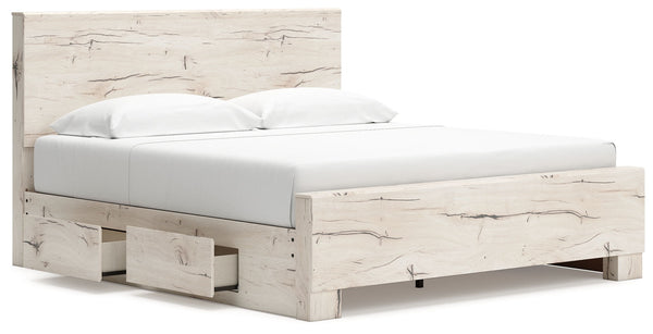 Lawroy - Panel Bed With Storage #king #2underbedstorageunits