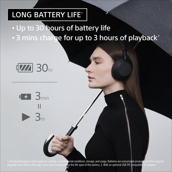 Sony - WH-1000XM6- Best Wireless Noise Cancelling Headphones - Black