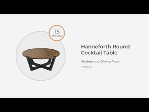 Hanneforth - Mesa de cóctel redonda - Marrón