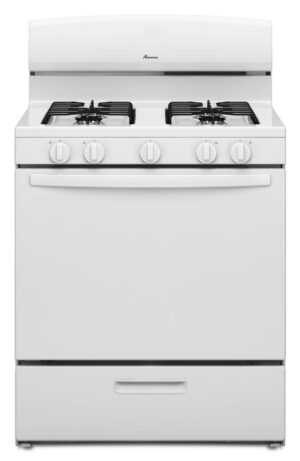 Amana - 5.1 Cu. Ft. Freestanding Gas Range - White