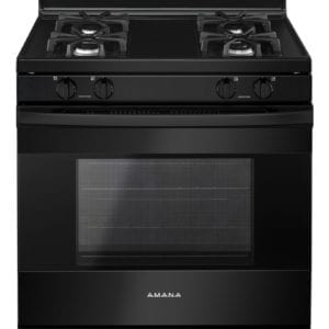 Amana - 5.0 Cu. Ft. Self-Cleaning Freestanding Gas Range - Black