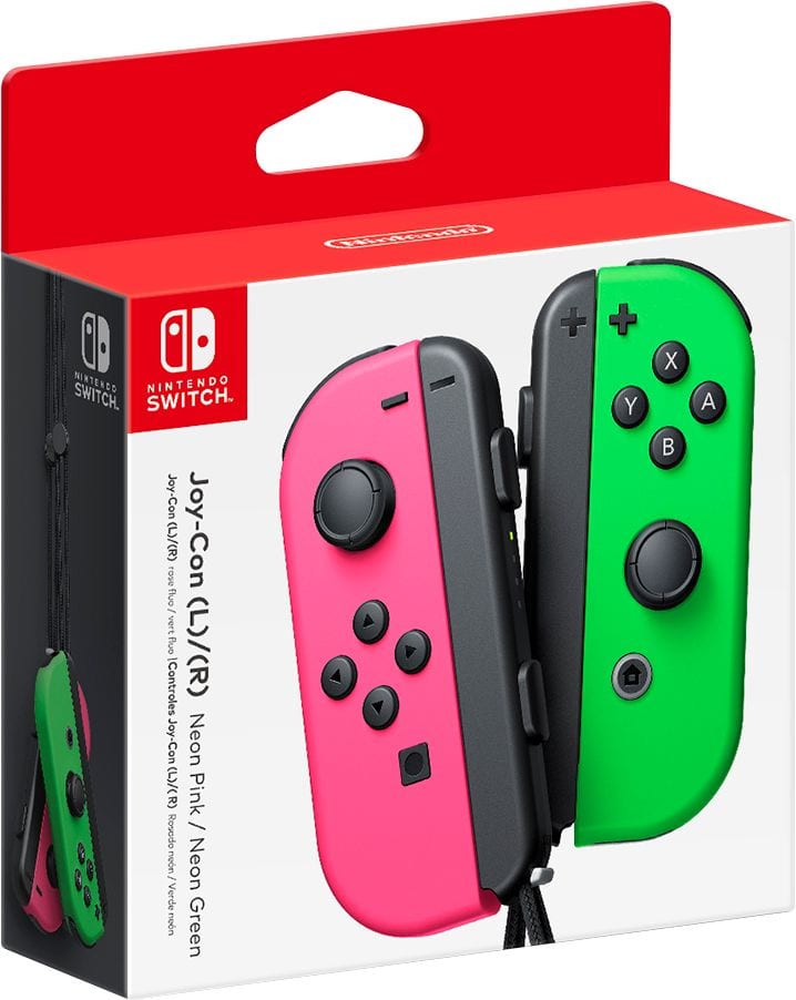 nintendo switch neon red pro controller grip