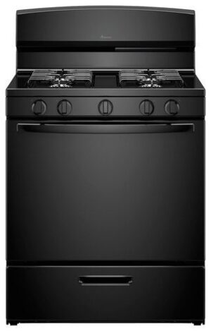 Amana - 5.1 Cu. Ft. Freestanding Gas Range - Black