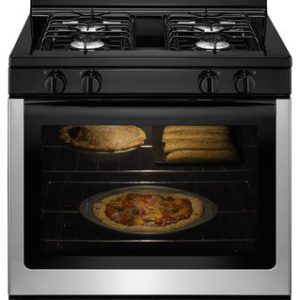 Amana - 5.1 Cu. Ft. Freestanding Gas Range - Stainless steel