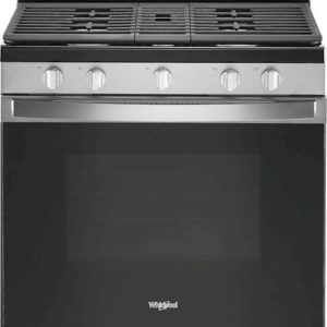 Whirlpool - 5.0 Cu. Ft. Freestanding Gas Range with Self-Cleaning and SpeedHeat Burner - Stainless steel