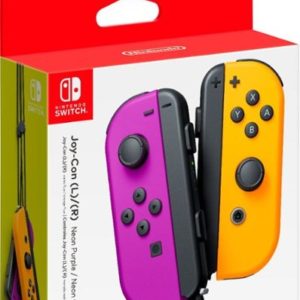Joy-Con (L/R) Wireless Controllers for Nintendo Switch - Neon Purple/Neon Orange