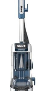 Shark - Stratos Upright Vacuum with DuoClean PowerFins HairPro, Self-Cleaning Brushroll, Odor Neutralizer Technology - Navy