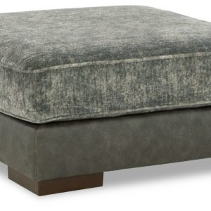 Larkstone - Pewter - Oversized Accent Ottoman