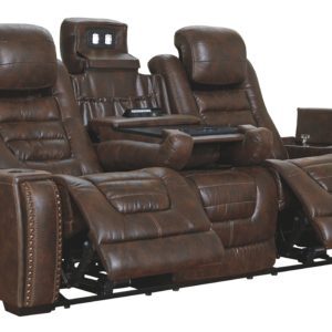 Game - Brown Dark - Pwr Rec Sofa With Adj Headrest