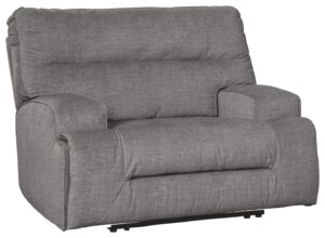 Coombs - Charcoal - Wide Seat Power Recliner