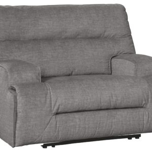 Coombs - Charcoal - Wide Seat Power Recliner