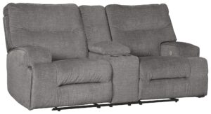 Coombs - Charcoal - Dbl Rec Pwr Loveseat W/Console