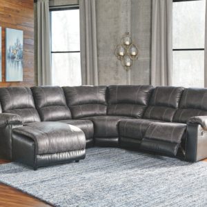 Nantahala - Slate - Left Arm Facing Chaise 5 Pc Sectional