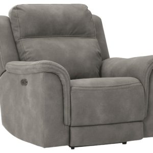 Next-gen - Slate - Power Recliner With Adj Headrest