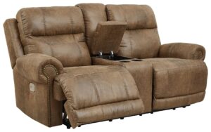 Grearview - Earth - Pwr Rec Loveseat/Con/Adj Hdrst
