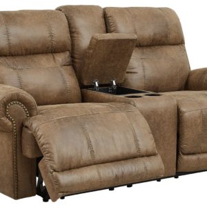 Grearview - Earth - Pwr Rec Loveseat/Con/Adj Hdrst