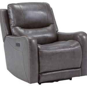 Galahad - Smoke - Zero Wall Recliner W/pwr Hdrst