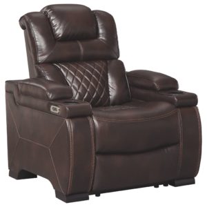 Warnerton - Brown Dark - Pwr Recliner/Adj Headrest