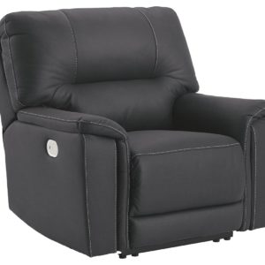 Henefer - Black - Pwr Recliner/Adj Headrest