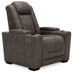 Hyllmont - Gray - Pwr Recliner/Adj Headrest