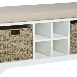 Dowdy - White - Storage Bench