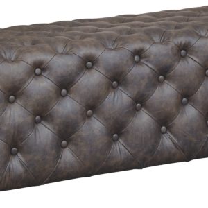 Lister - Brown - Accent Ottoman