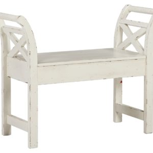 Heron - White - Accent Bench