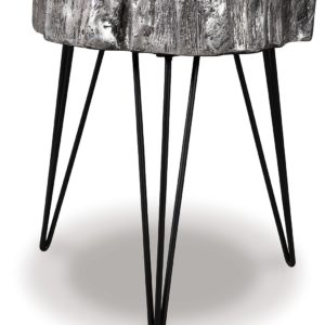 Dellman - Antique Silver Finish - Accent Table