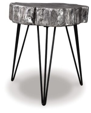 Dellman - Antique Silver Finish - Accent Table