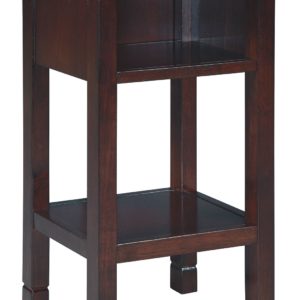 Marnville - Red / Brown - Accent Table
