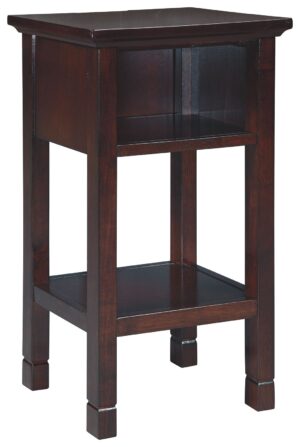 Marnville - Red / Brown - Accent Table