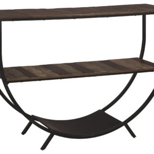 Lamoney - Gray / White/brown - Console Sofa Table