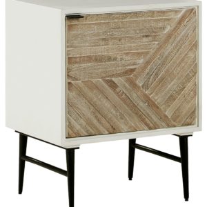 Dorvale - White / Brown - Accent Cabinet