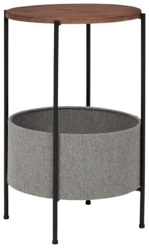 Brookway - Black / Light Gray - Accent Table