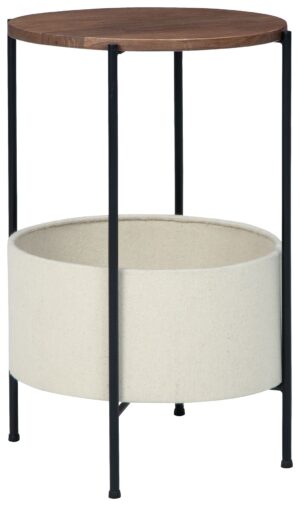 Brookway - Black / Cream - Accent Table
