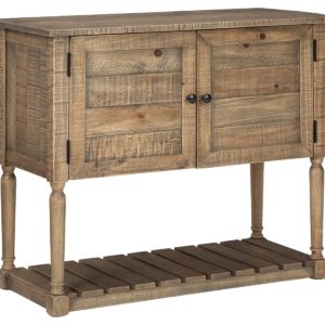 Lennick - Antique Brown - Accent Cabinet