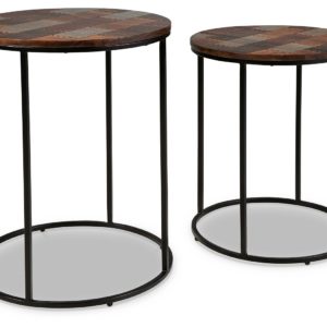 Allieton - Multi Brown - Accent Table (Set of 2)