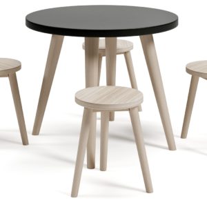 Blariden - Black / Natural - Table Set (Set of 5)
