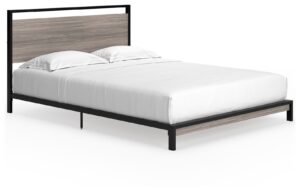 Dontally - Gray / Black - Queen Platform Bed